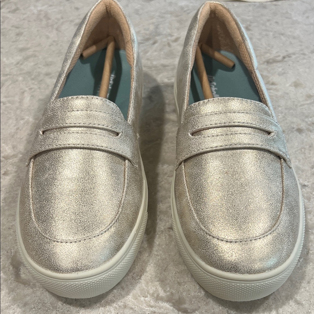 Dr. Scholl's Metallic Gold/Champagne Loafers NEW!